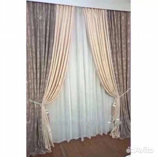 Шторы новые мрамор