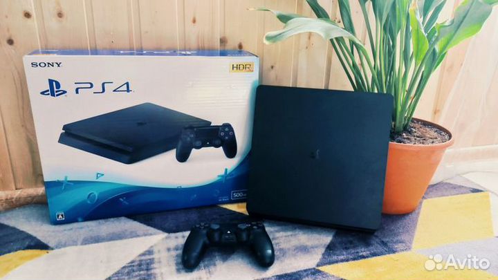 PS4 Sony slim 500gb+3 диска+гарантия