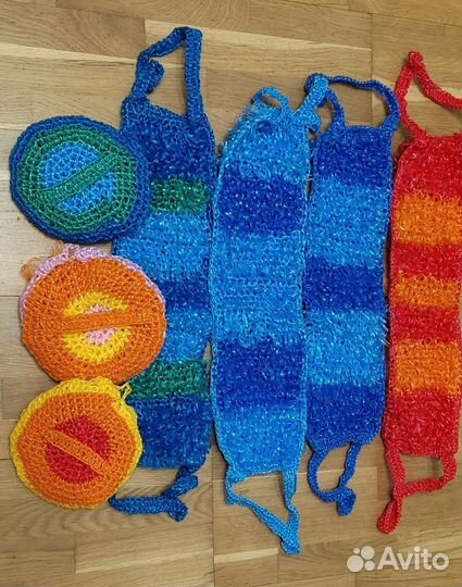 Мочалка из полипропиленовых нитей