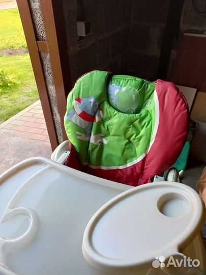 Детский стульчик для кормления chicco polly