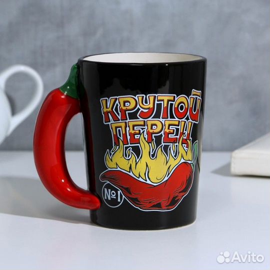 2 шт. Кружка керамическая 'Крутой перец', 400 мл