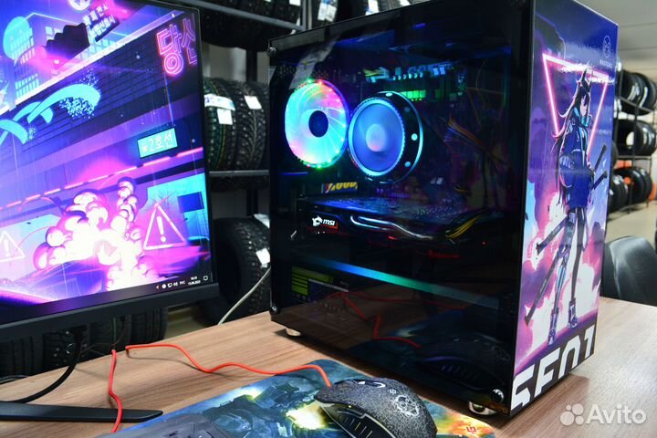 Игровой Intel 8 ядер+ MSI 570+DDR4 16gb