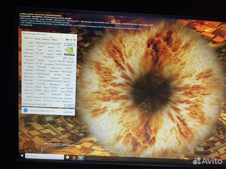 Видеокарта RTX 2070 Super 8GB Gigabyte OC 3X