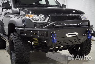 Бампер силовой передний BMS alfa для УАЗ Патриот