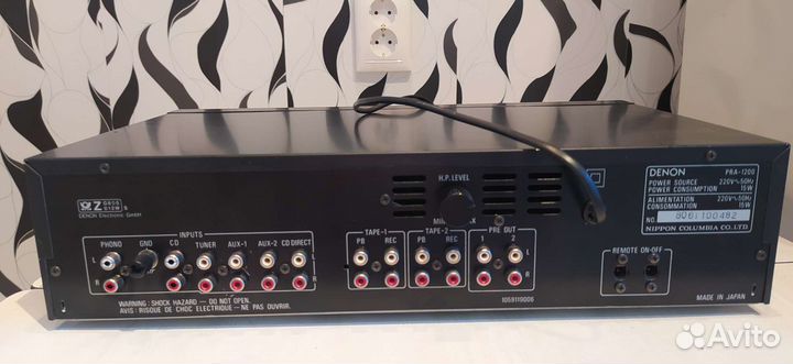 Предусилитель Denon 1200,220v