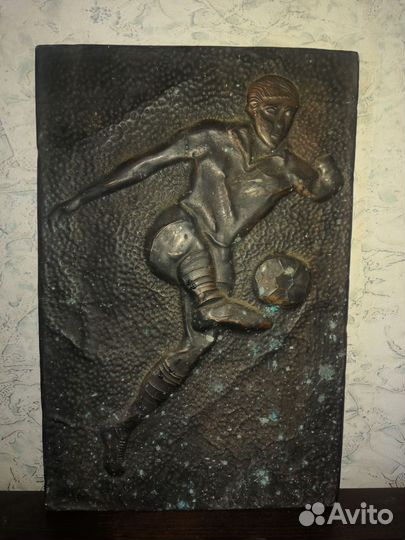 Советское медное панно