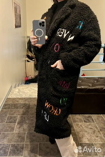 Стильная шуба из искус. меха Италия 44/46/48