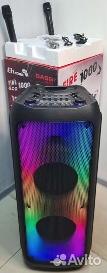 Колонка мощная караоке ElTronic 20-62 FireBox 1000