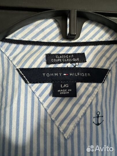 Tommy hilfiger рубашка L б/у