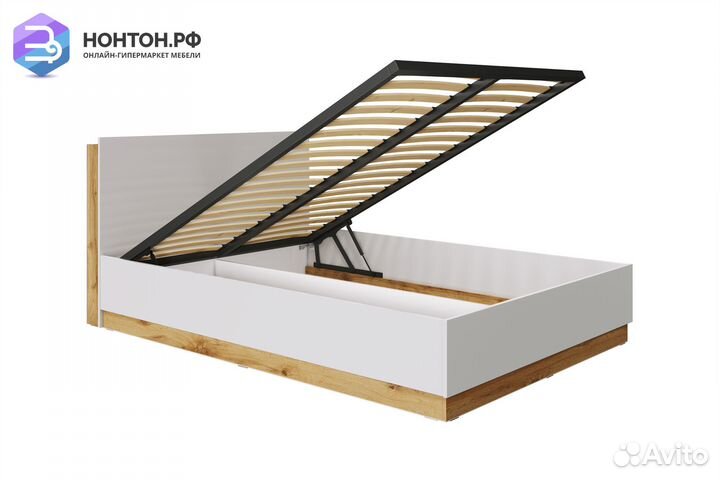 Кровать Fresco белый / дубвотан