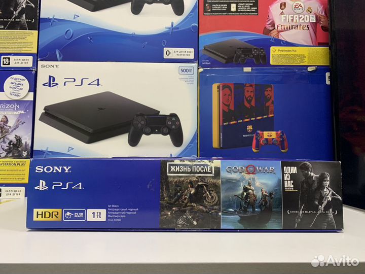 Sony Playstation 4 slim 1Tb + Жизнь после и другие