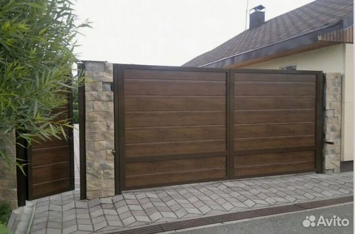 Изготовление распашных ворот монтаж 1-3 дн