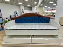Кровать софа с мягким элементом