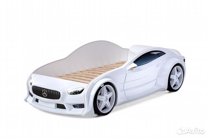 Детская кровать в форме машины 3D EVO