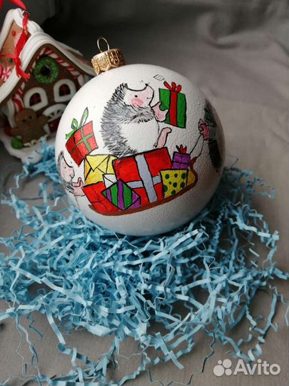 Елочный шар ручная работа