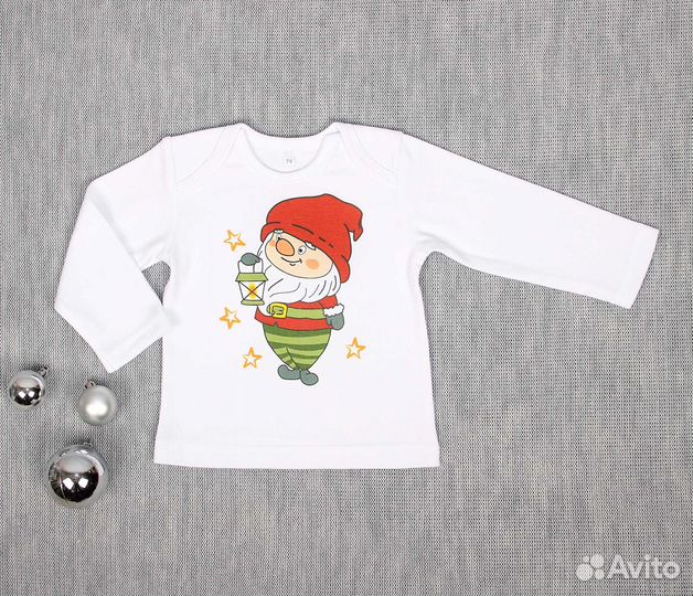 Костюм на малыша новогодний хлопок 62, 68, 74 р-ры