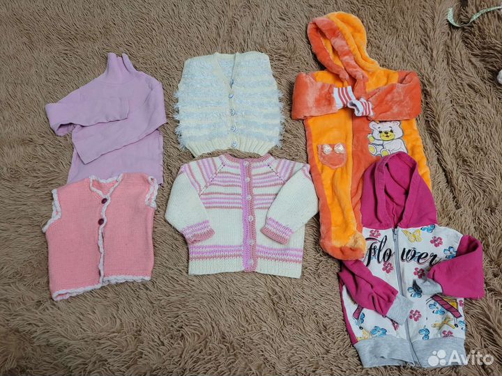 Вещи пакетом для девочки 62-80