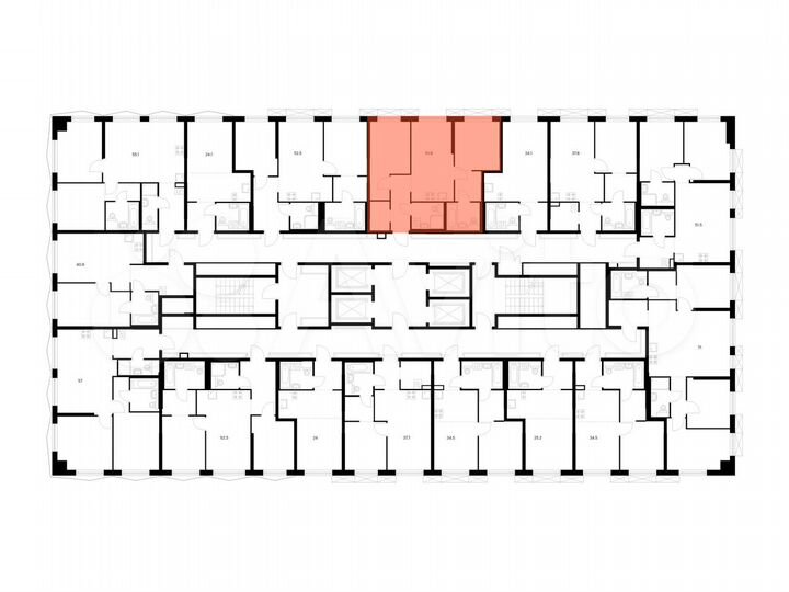 2-к. квартира, 51,9 м², 21/31 эт.