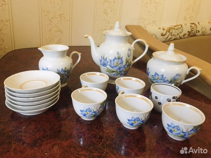 Чайный керамический сервиз СССР