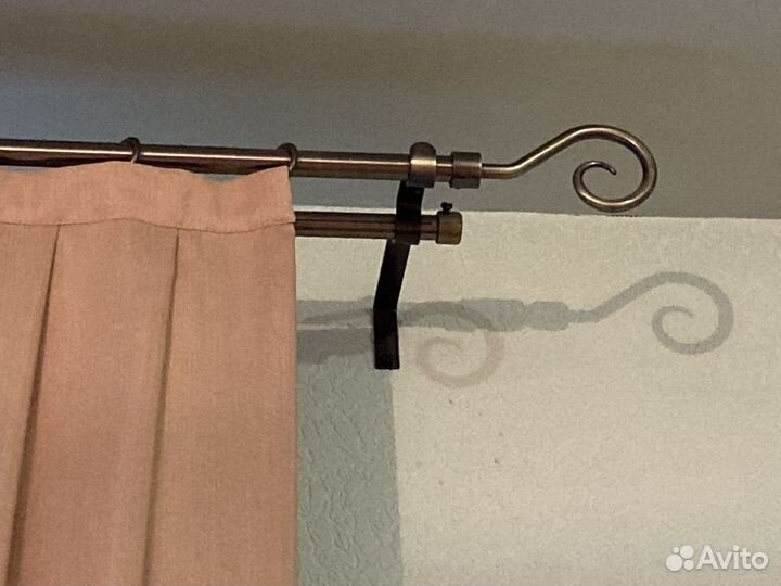 Комплект штор с карнизом для зала, кабинета