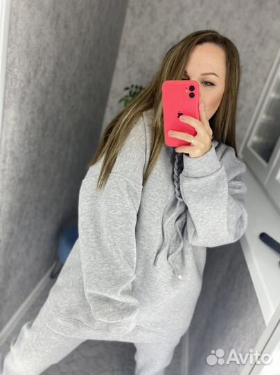 Ко стюм из футера с начесом ручная работа