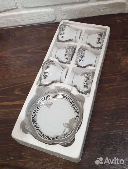 Кофейный сервиз yamasen Япония золотое напыление