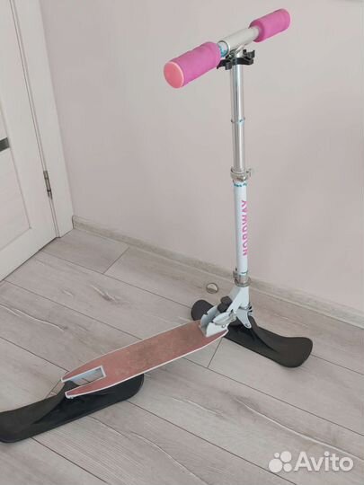 Самокат снегокат детский