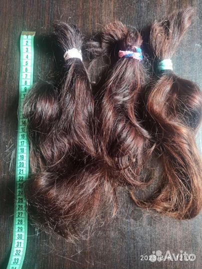Волосы натуральные срез 30 см