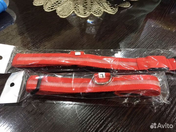 Нейлоновый светодиодный ошейник для собак