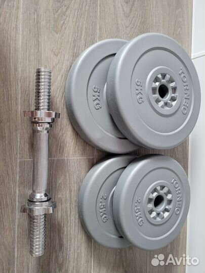 Гантели по 17.3кг каждая