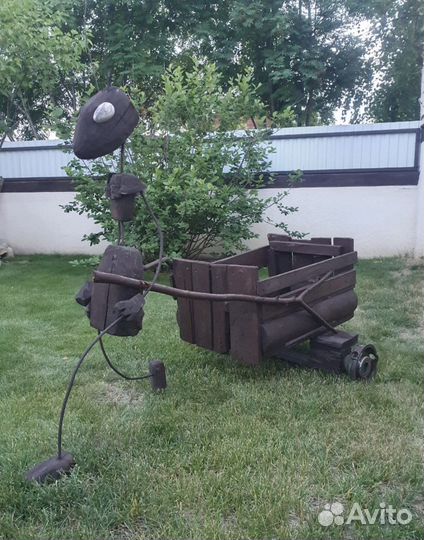 Фигуры садовые из дерева