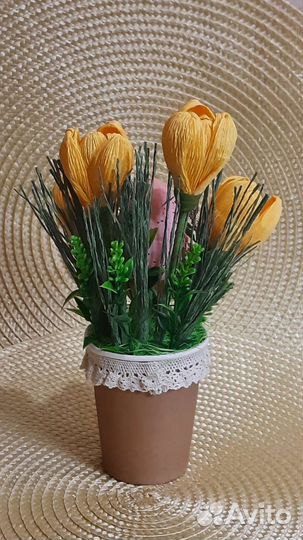 Пасхальный декор, букет, поделка