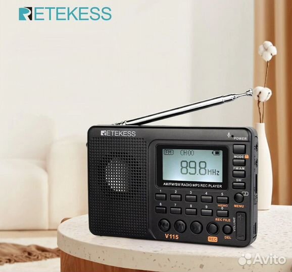 Радиоприемник. Портативная колонка. retekess V115