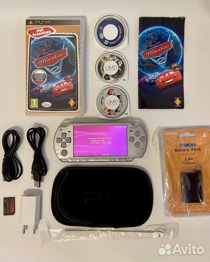 Sony PSP 2008 Silver, Суперкомплект, Много Игр