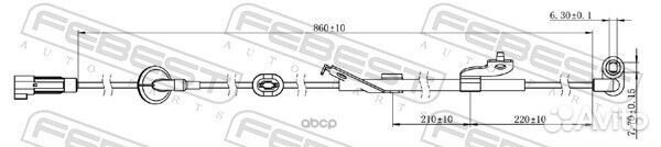 Датчик ABS передний левый 04606003 Febest