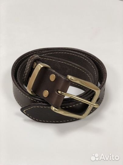 Мужской кожаный ремень натуральная кожа