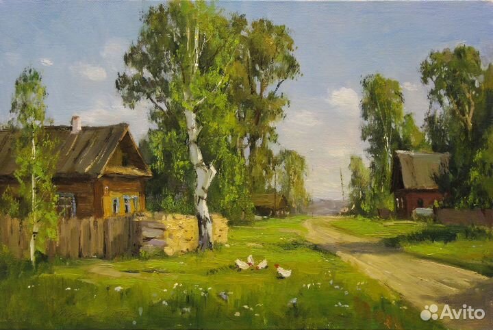 Картина маслом на холсте пейзаж