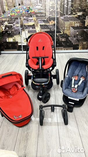 Коляска 3 в 1 Quinny Moodd + isofix + аксессуары