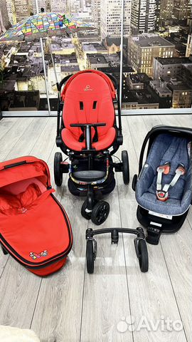 Коляска 3 в 1 Quinny Moodd + isofix + аксессуары