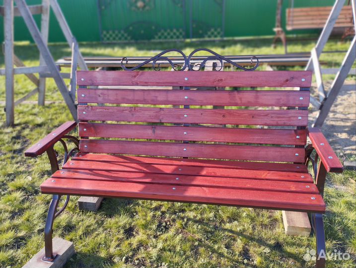 Садовые качели, кованные ворота, заборы