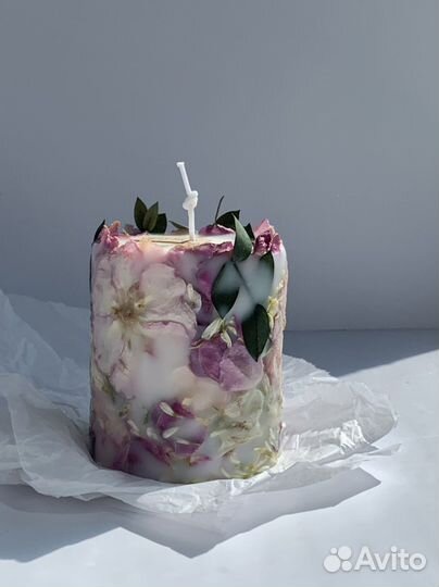 Ботанические свечи, свечи с цветами