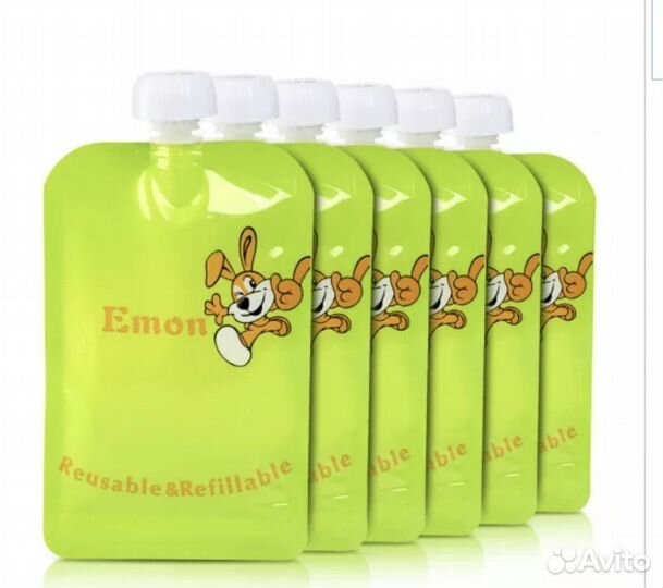 Многоразовые паучи для детского питания