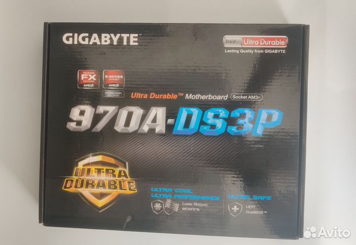 Gigabyte GA 970a ds3p + процессор, кулер, память