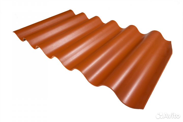 Волнаколор, 625х1097х6 мм, оранжевый - X160