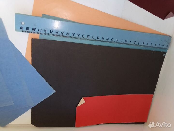 Цветная и бархатная бумага СССР, набор