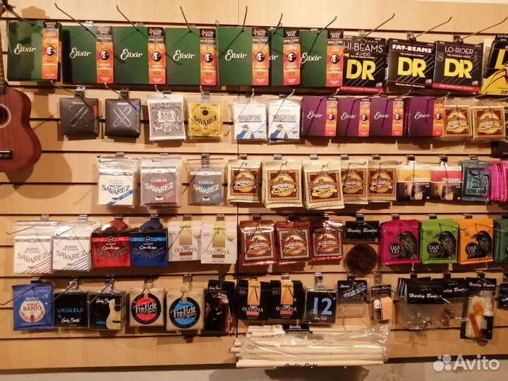 Струны Elixir, Ernie Ball, Savarez, Dunlop, DR