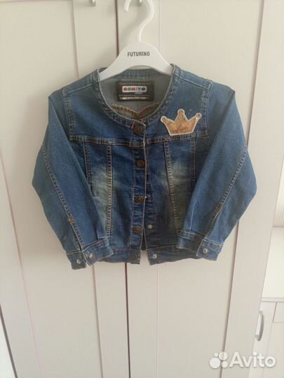 Джинсовая куртка для девочки