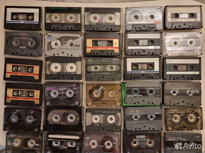Аудиокассеты Япония цветные и редкие