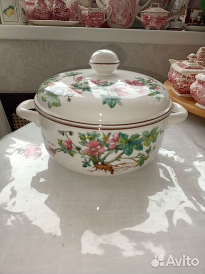 Винтажная супница, кастрюля Botanica Villeroy boch