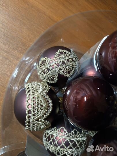 Шары ёлочные стекло 6см